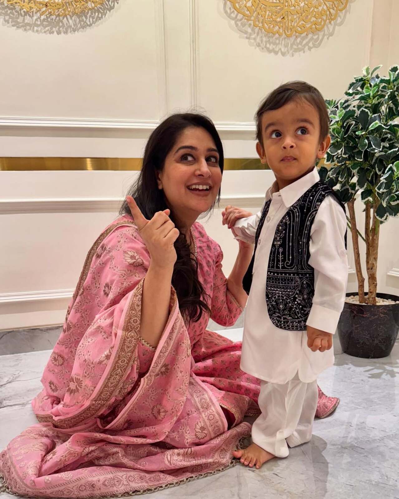 All things cute: Ruhaan and his mumma are serving cute looks for their fans 